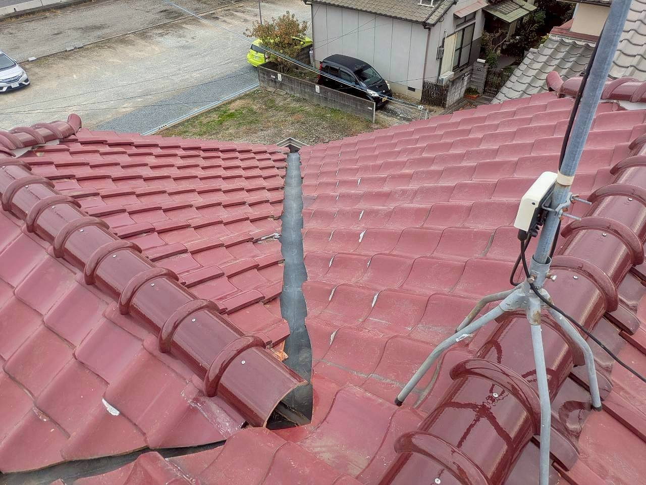 加古川市　屋根の完成状況